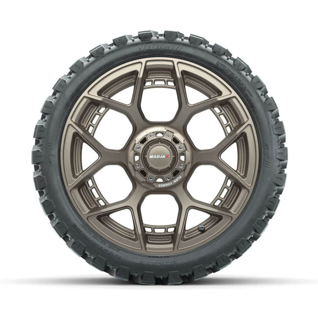 Set of (4) 15" MadJax® Flow Form Evolution Matte Bronze Wheels with GTW® Nomad Off Road Tires
